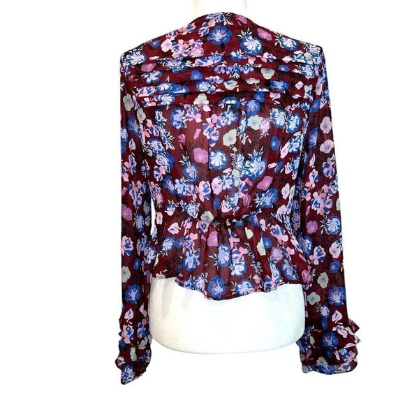 FREE PEOPLE Maybel Floral Blouse Size Small - Picture 5 of 12